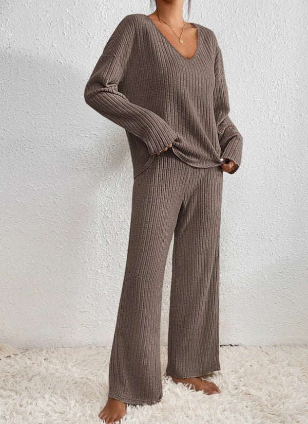 ZARINA - Zweiteiliges Lounge-Set für Damen mit Rippmuster