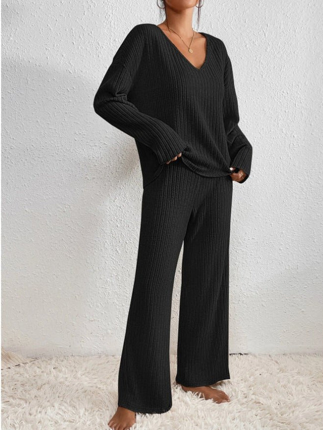 ZARINA - Zweiteiliges Lounge-Set für Damen mit Rippmuster