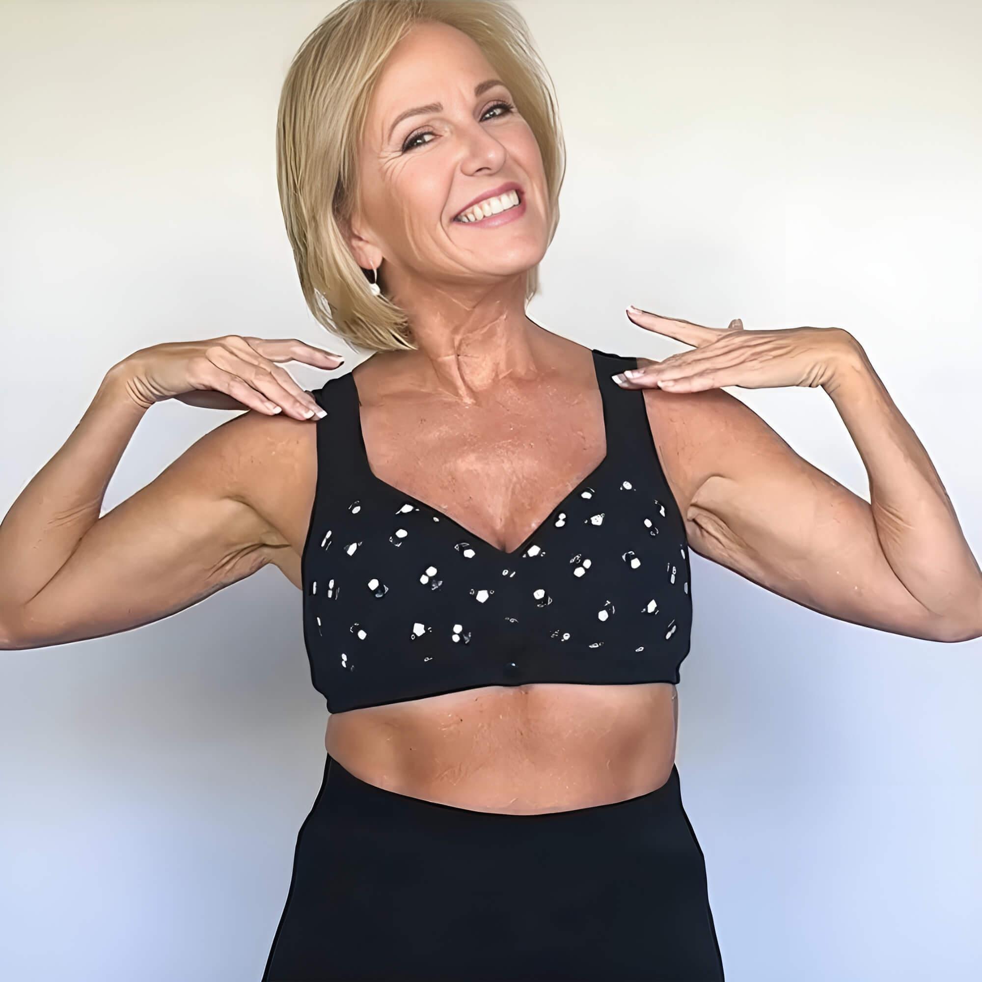 Ondersteunende Comfy BH met voorknoopsluiting