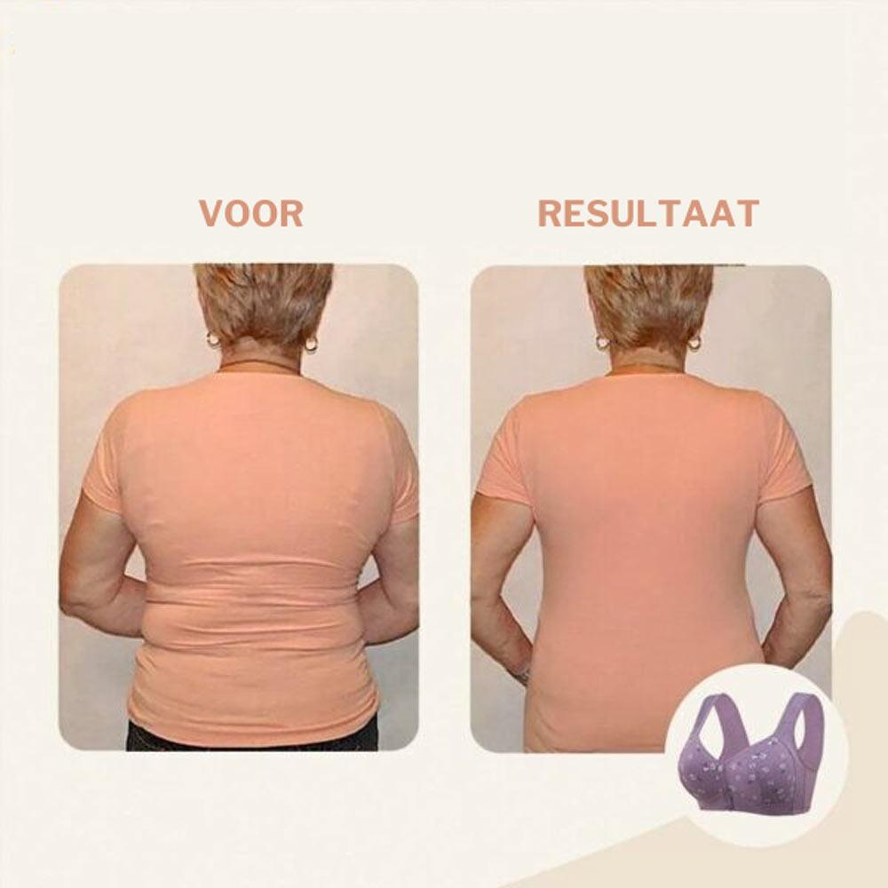 Ondersteunende Comfy BH met voorknoopsluiting
