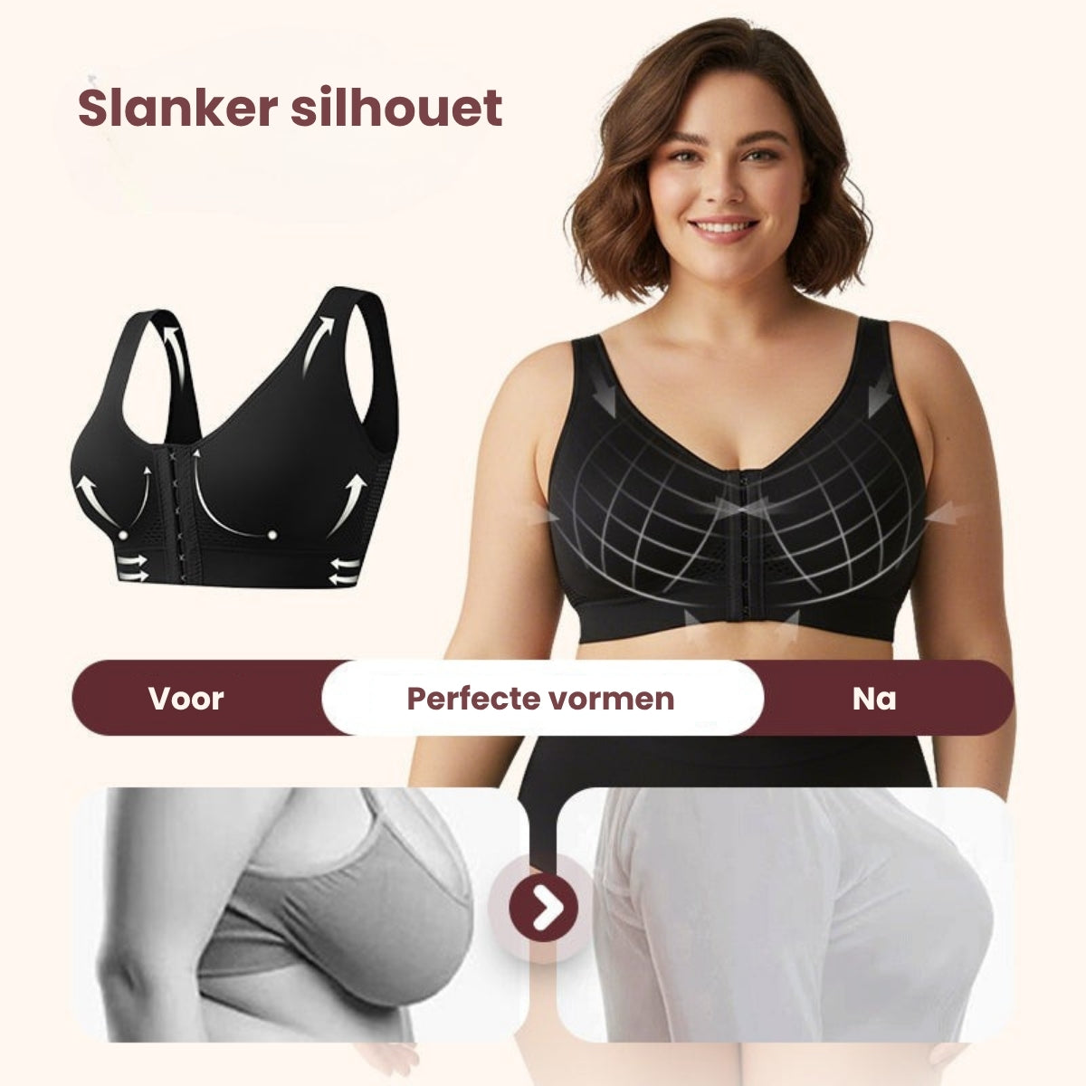 Comforta™ | Ondersteuende Voorsluitende Bh