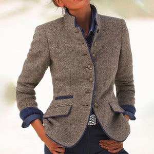GiorgioConti Elegante Gestructureerde Blazer Met Een Opvallende Feed