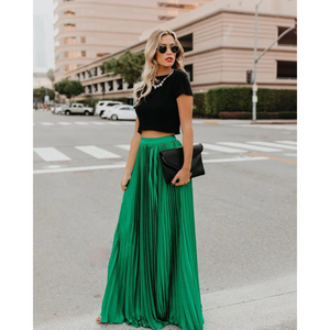 Emilietta - Elegante geplooide lange rok