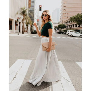 Emilietta - Elegante geplooide lange rok