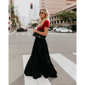 Emilietta - Elegante geplooide lange rok