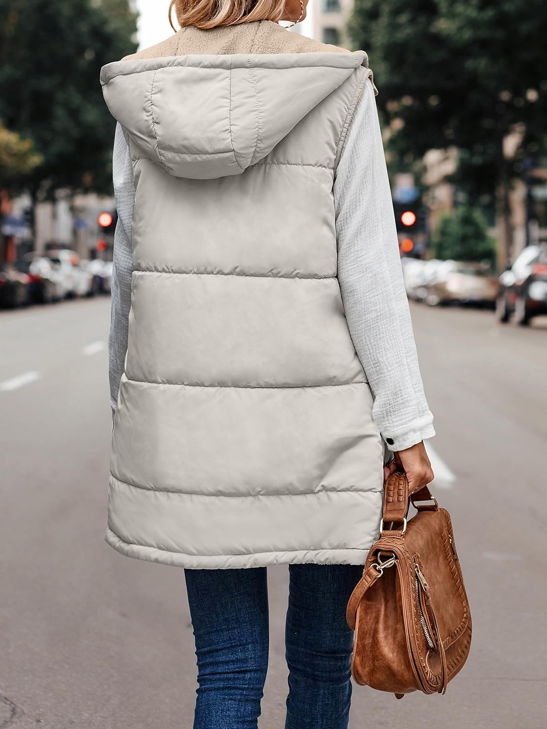 VIVERA - Dames Omkeerbare Bodywarmer met fleece en ritssluiting
