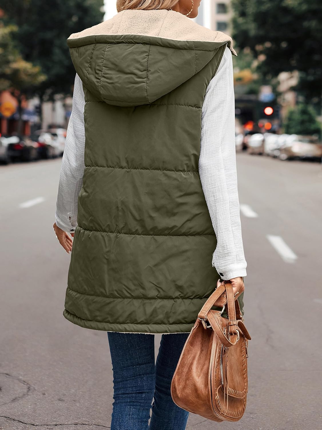 VIVERA - Dames Omkeerbare Bodywarmer met fleece en ritssluiting