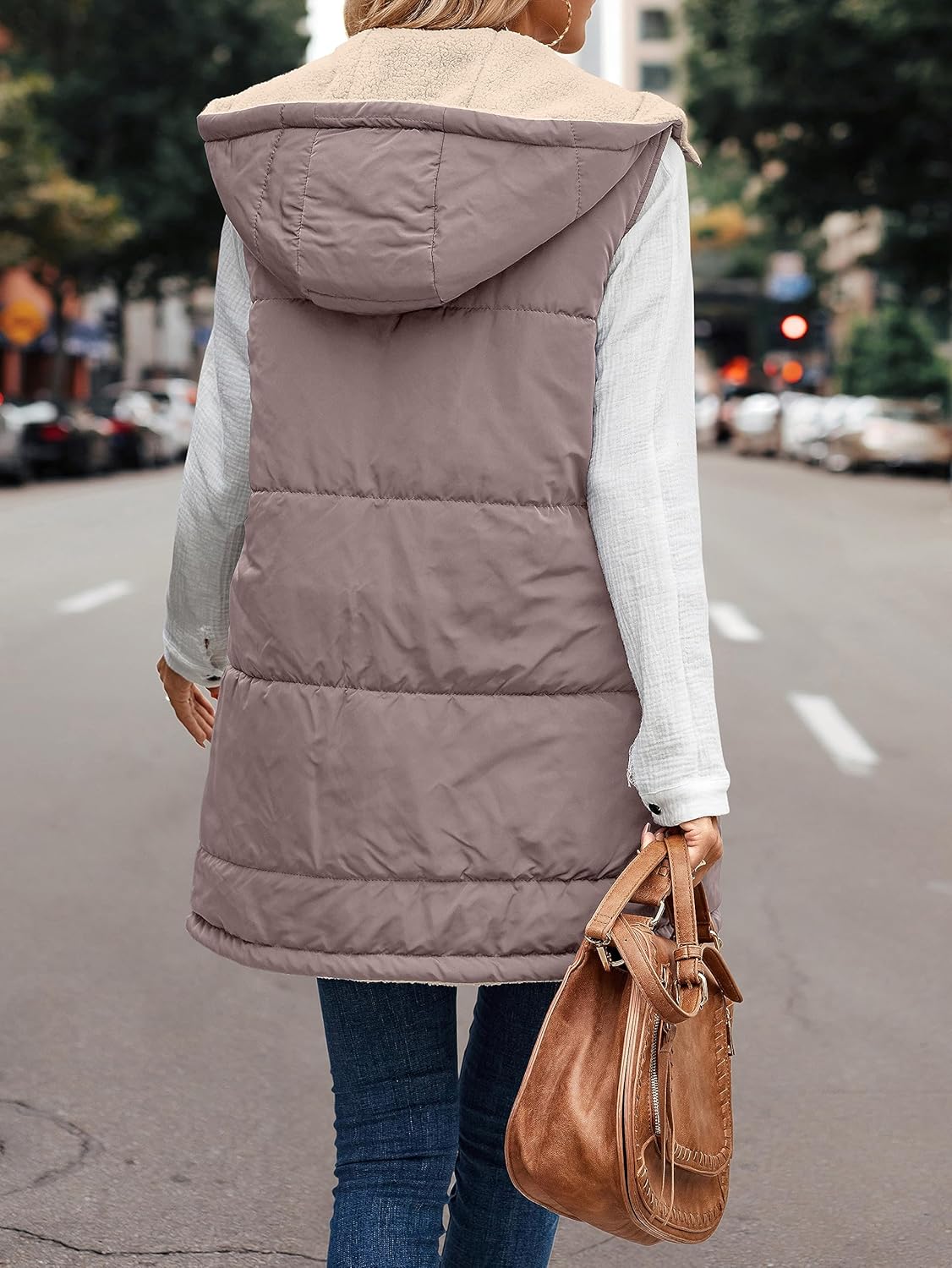 VIVERA - Dames Omkeerbare Bodywarmer met fleece en ritssluiting