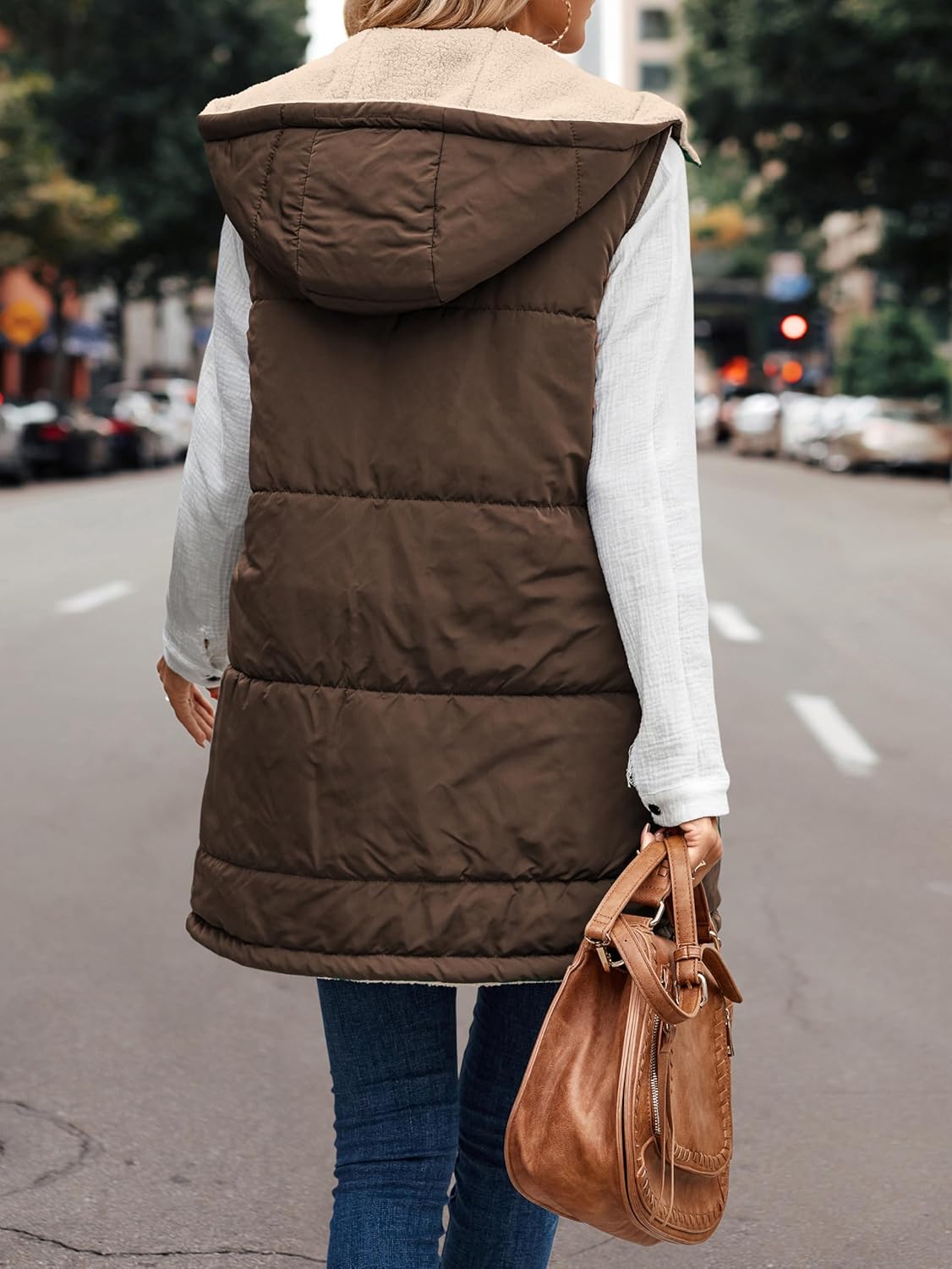 VIVERA - Dames Omkeerbare Bodywarmer met fleece en ritssluiting