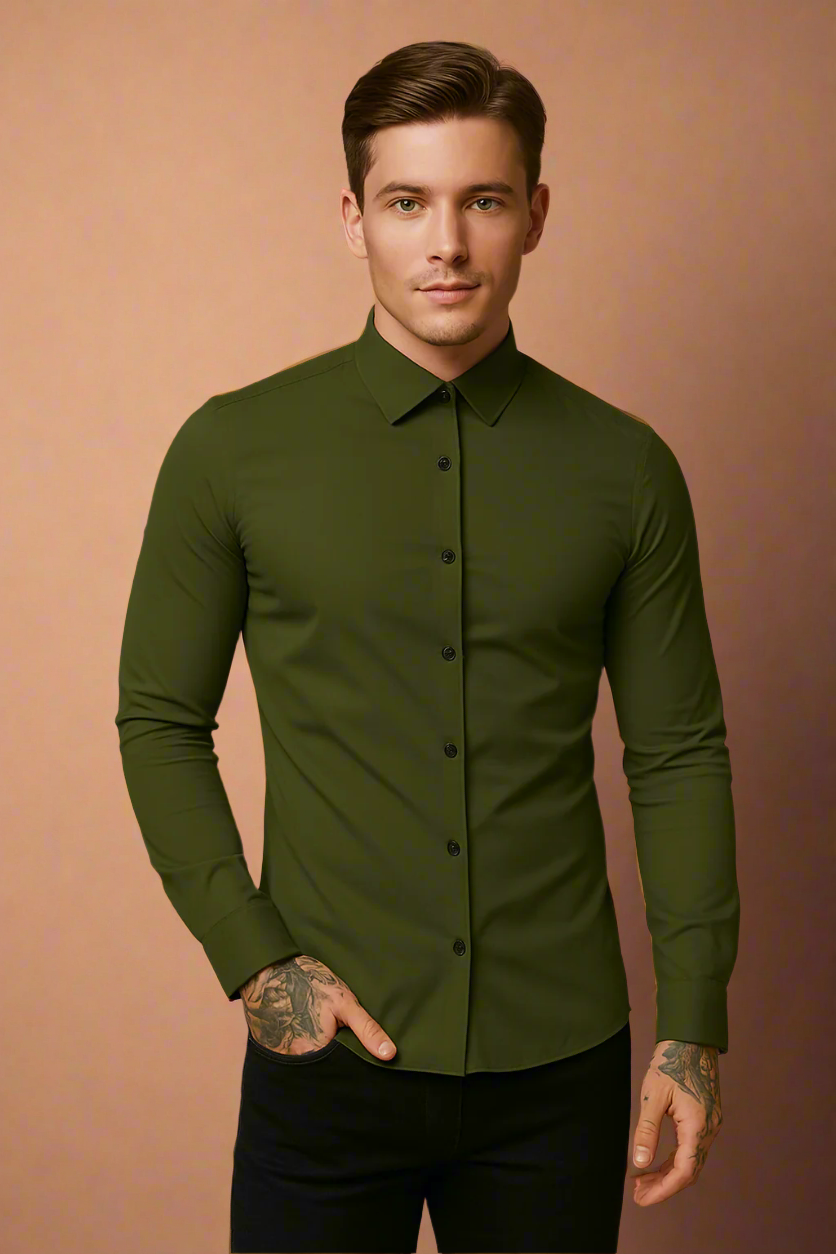 Orion – Camicia slim fit da uomo con vestibilità moderna
