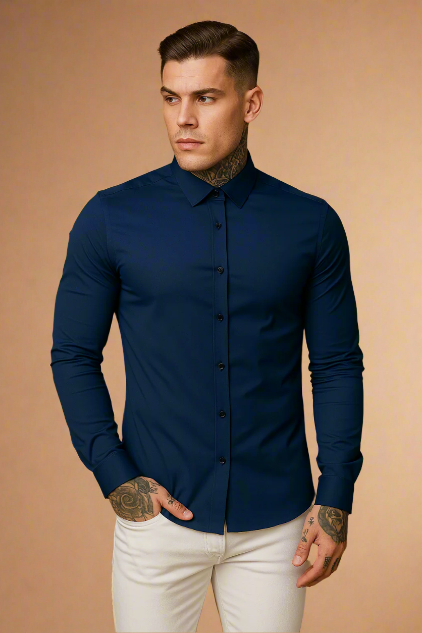 Orion – Camicia slim fit da uomo con vestibilità moderna