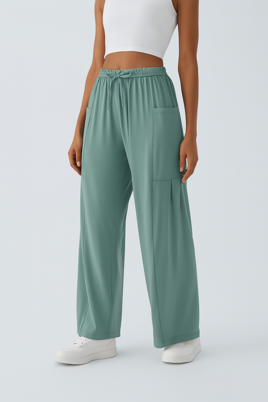 Fiona | Comfortabele & Elastische Luchtige Wijde Broek