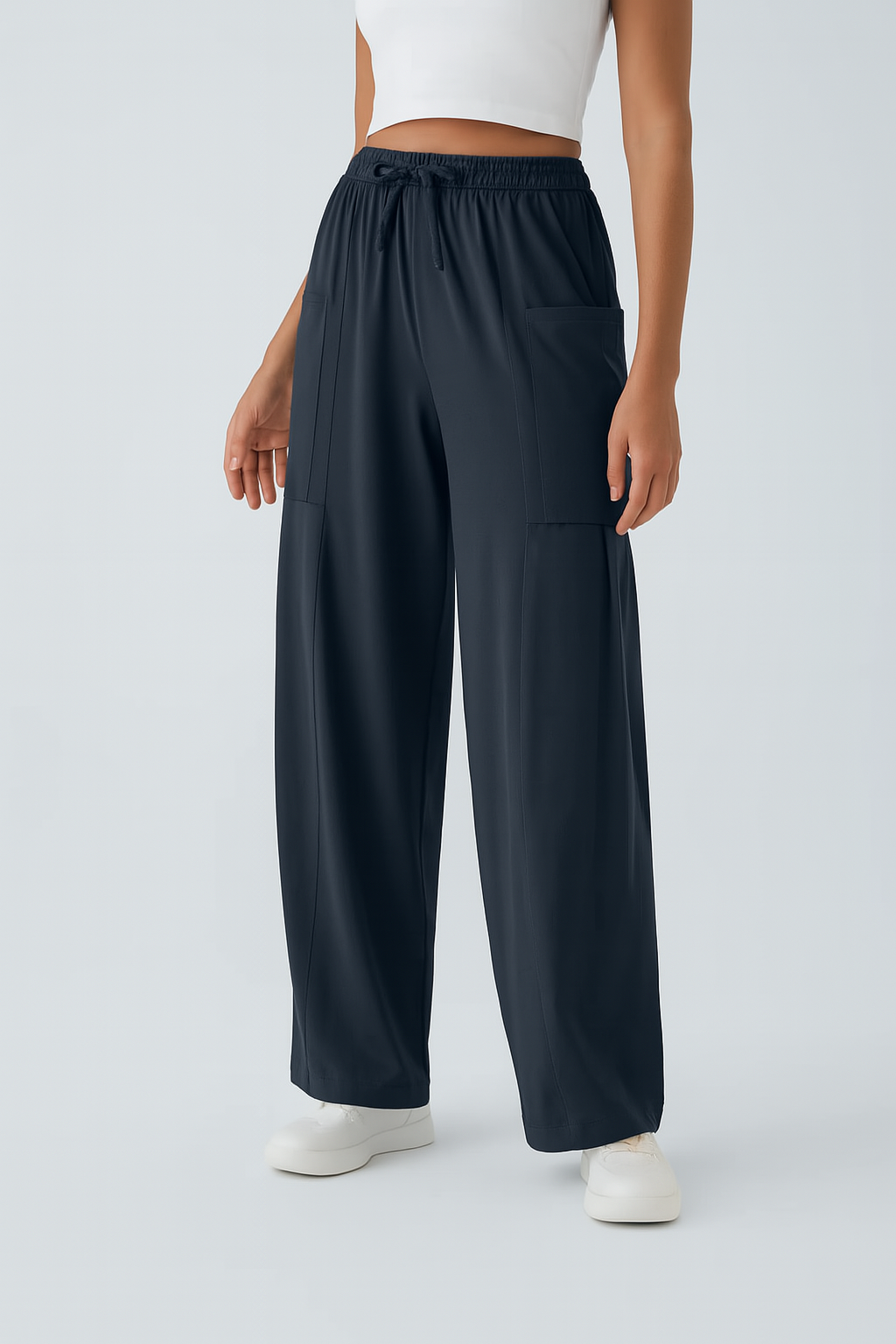 Fiona | Comfortabele & Elastische Luchtige Wijde Broek