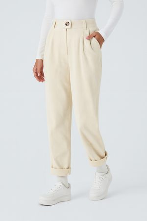 Annette | Comfortabele Broek Met Middelhoge Taille, Ritssluiting En Zijzakken