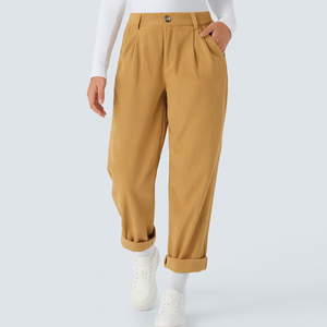 Annette | Comfortabele Broek Met Middelhoge Taille, Ritssluiting En Zijzakken