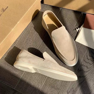 MARZANO - Suède heren loafers met lichtgewicht zool voor werk & vrije tijd