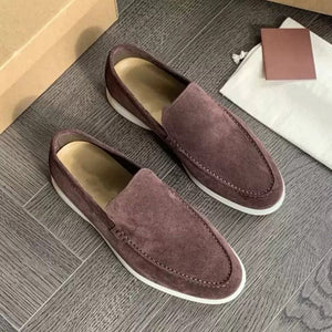 MARZANO - Suède heren loafers met lichtgewicht zool voor werk & vrije tijd