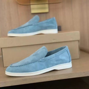 MARZANO - Suède heren loafers met lichtgewicht zool voor werk & vrije tijd