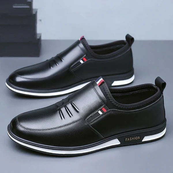 Mocassins heren zwart leer Elegant voor formele gelegenheden en dagelijks gebruik
