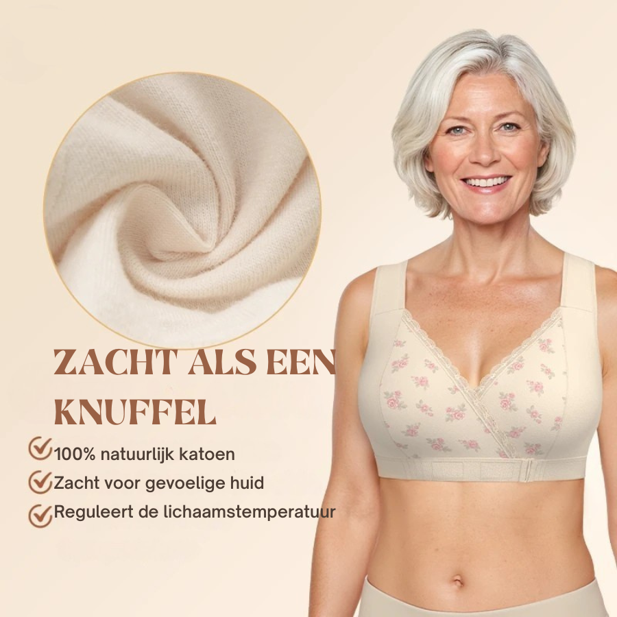 Fiona – Comfortabele Voorsluit BH - 1+1 Gratis!