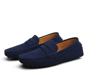 VERONA - Mocasines de cuero para hombre estilo italiano, ajuste cómodo, diseño minimalista