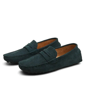 VERONA - Mocasines de cuero para hombre estilo italiano, ajuste cómodo, diseño minimalista