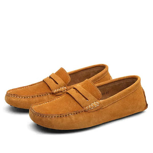VERONA - Mocasines de cuero para hombre estilo italiano, ajuste cómodo, diseño minimalista