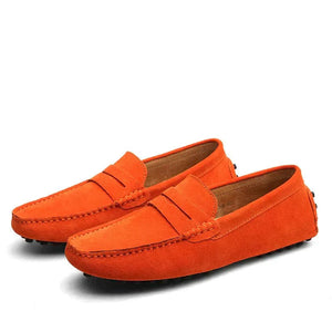 VERONA - Mocasines de cuero para hombre estilo italiano, ajuste cómodo, diseño minimalista