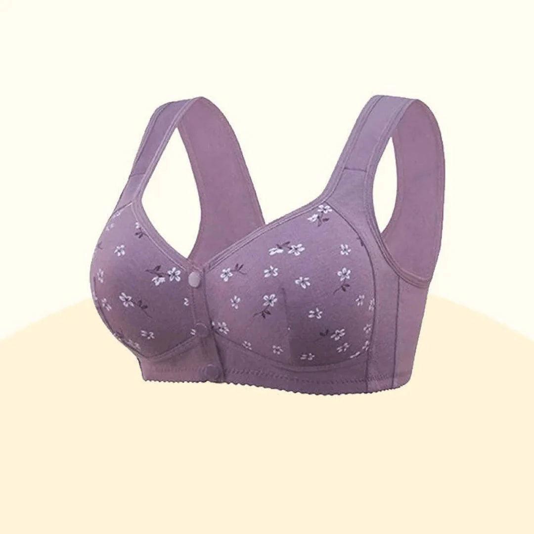 Ondersteunende Comfy BH met voorknoopsluiting