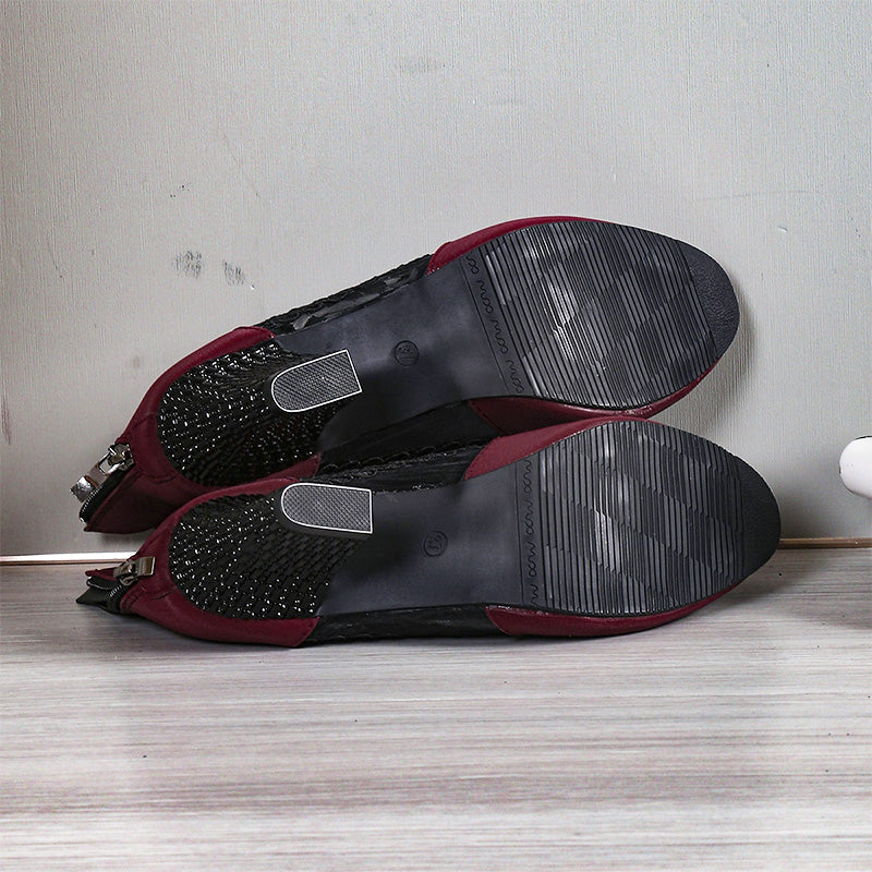 Fluwl - Dames Elegante Zomerse Kanten Hoge Hakken