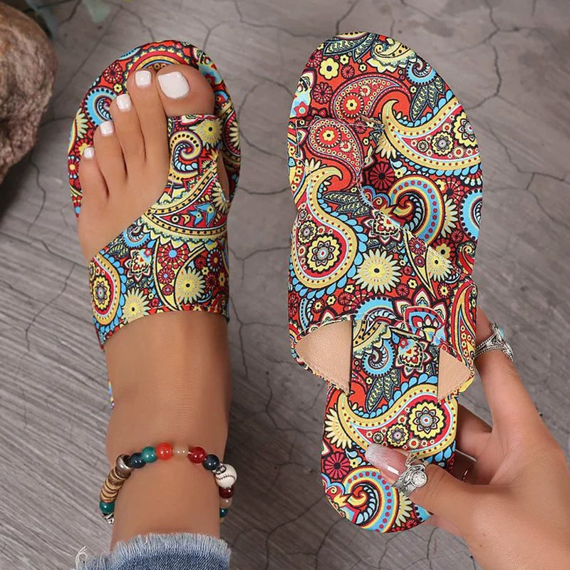 Samantha - Lichtgewicht orthopedische platte sandalen voor dames