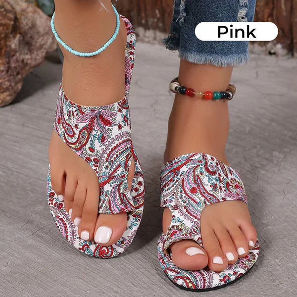 Samantha - Lichtgewicht orthopedische platte sandalen voor dames