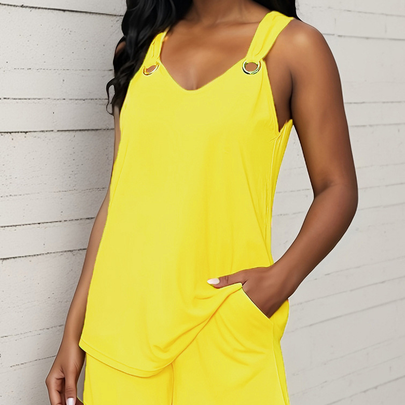 Mouwloze Top en Shorts 2-delig Set