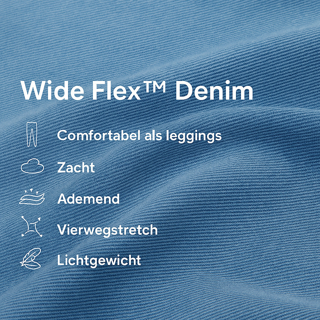 Wide Flex™ High Waisted Zomerjeans met Stretch & Zakken